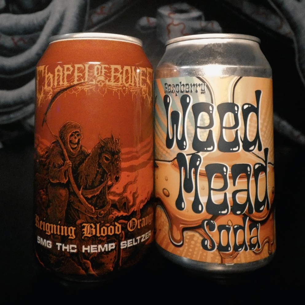 Mead cans - Chapel of Bones | Raleigh, NC | coffee lounge and extreme music venue in North Carolina